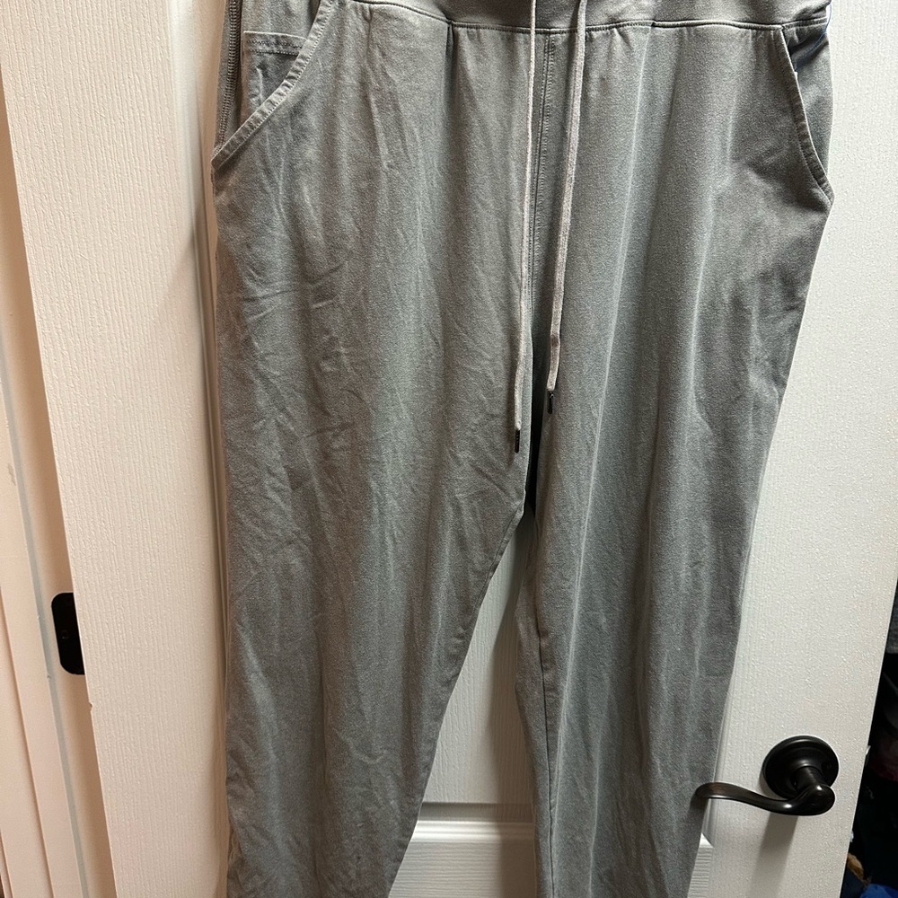 American Eagle women's  Gray Drawstring Pants size L/ NWOT A3